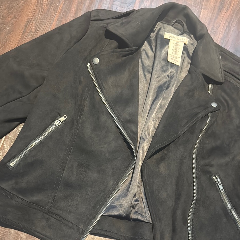 Philosophy Black Leather Jacket